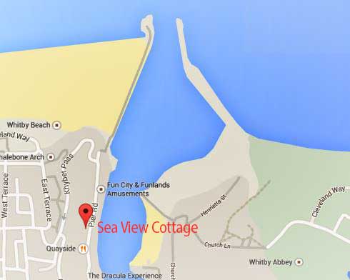 Sea View Cottage Location Map