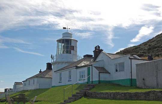Whitby's old lighthouse situated on the Cleveland Way walk approximately 2 miles out from the centre of town