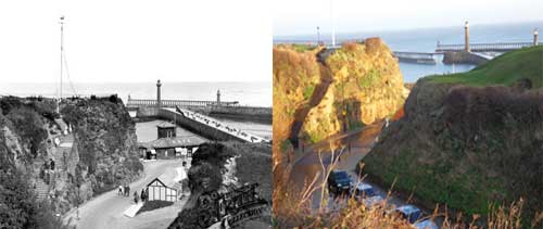 Khyber Pass in Whitby in 1925 and today in 2012