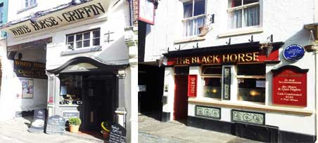 White Horse and Griffin and Black Horse pubs 