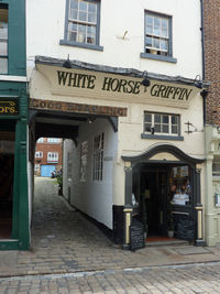 The White Horse and Griffin public house on Church Street in Whitby
